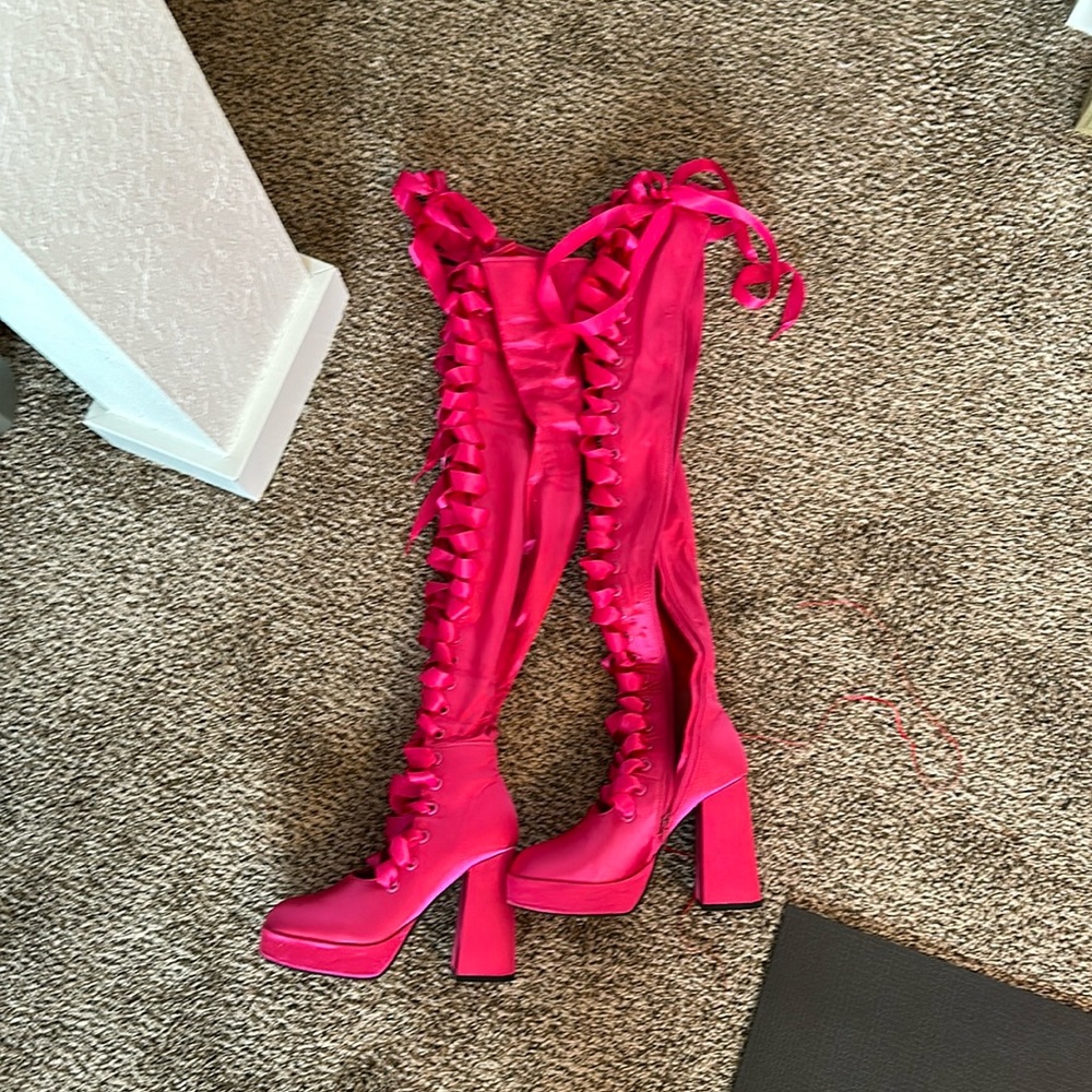 Dolls Kill Heiress Request Thigh High Boots